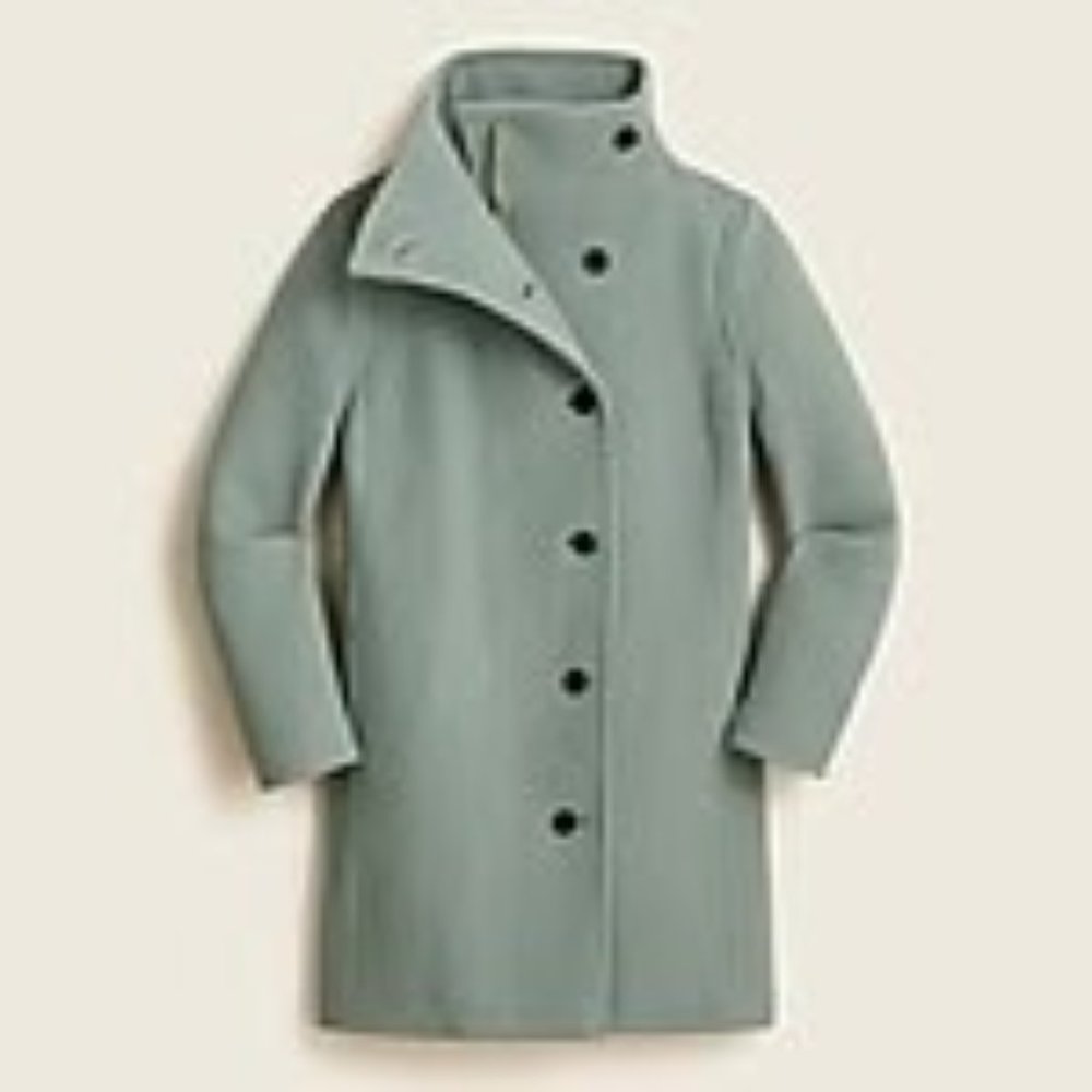 JCrew Villa coat in Italian stadium-cloth wool